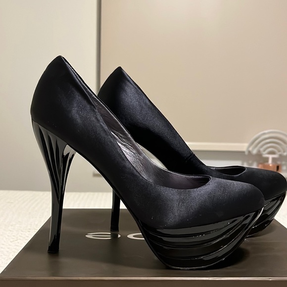 bebe Shoes Bebe Satin Platform Stiletto Heels Poshmark